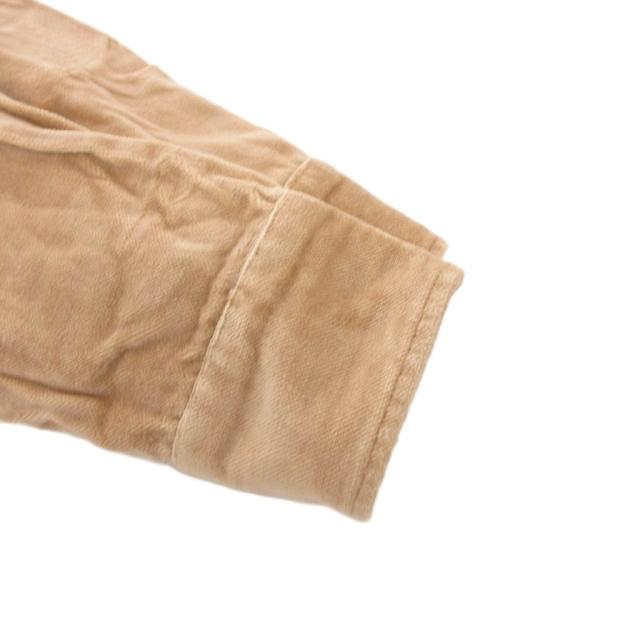 【中古】ヘルムートラング HELMUT LANG 本人期 90s ヴィンテージ シャツ 長袖 ベロア GTRタグ コットン S ベージュ_3
