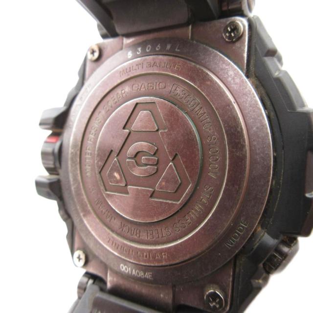 【中古】カシオジーショック CASIO G-SHOCK 腕時計 ソーラー 電波 メタル エイジド加工 MTG-S1000V-1AJF 黒 ブラック_1