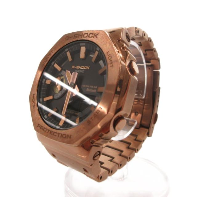 【中古】カシオジーショック CASIO G-SHOCK フルメタル 腕時計 タフソーラー ローズゴールドカラー GM-B2100GD-5AJF_1