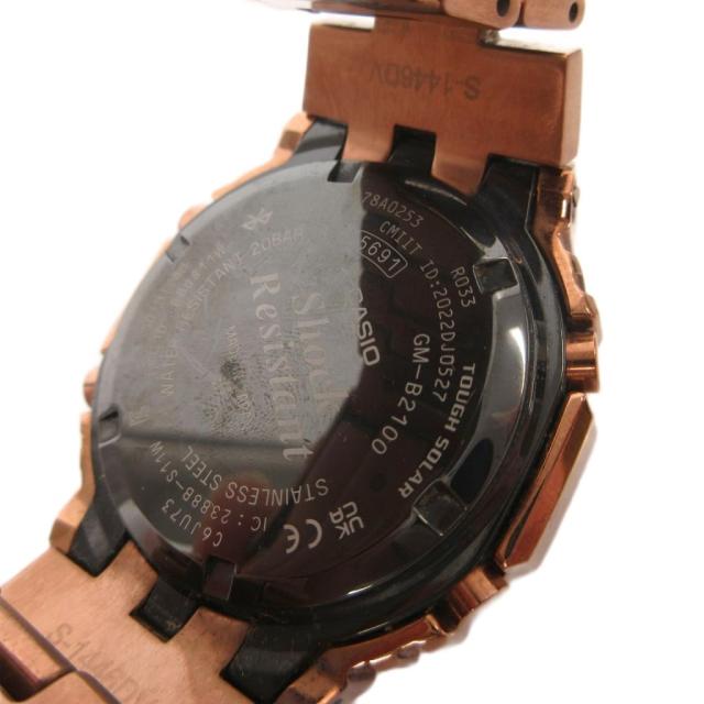 【中古】カシオジーショック CASIO G-SHOCK フルメタル 腕時計 タフソーラー ローズゴールドカラー GM-B2100GD-5AJF_4