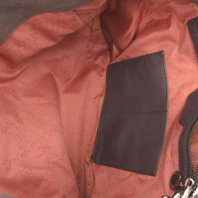 【中古】ステラマッカートニー ファラベラ トートバッグ 手提げ フェイクレザー チャーム チェーン グレー_5
