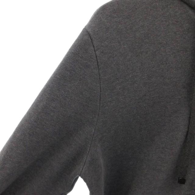 【中古】モンクレール MONCLER 25AW FELPA APERTA CON ZIP ジップアップパーカー フーディ スウェット グレー M_4
