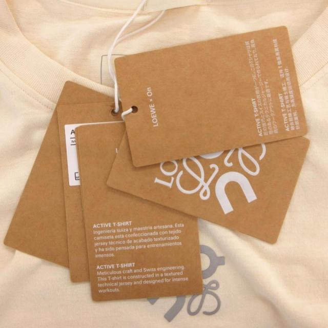 【中古】未使用品 ロエベ LOEWE On コラボ タグ付き 25SS Active Tシャツ 半袖 XL アイボリー 1UF10431951_5