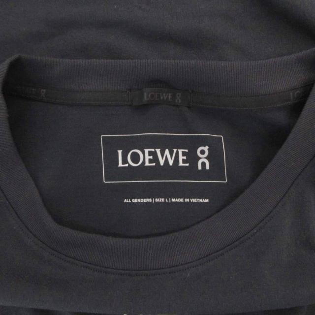 【中古】ロエベ LOEWE On コラボ 25SS Active Tシャツ 半袖 ロゴプリント L 黒 ブラック /FF メンズ_5