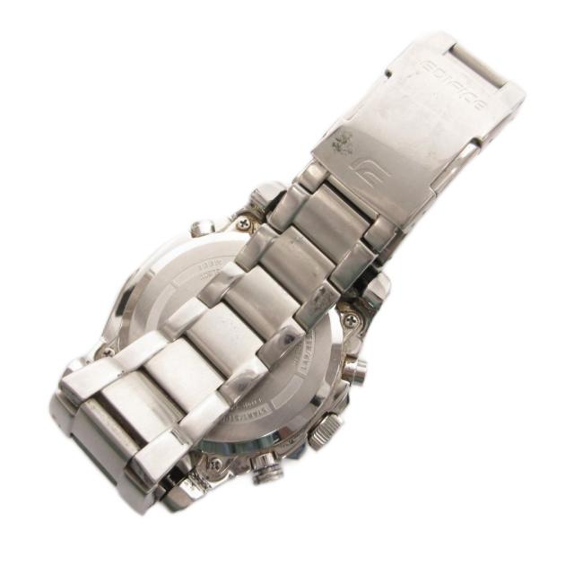 【中古】カシオ CASIO EDIFICE 腕時計 ウォッチ アナログ 電波ソーラー カレンダー 文字盤ネイビー シルバーカラー_6