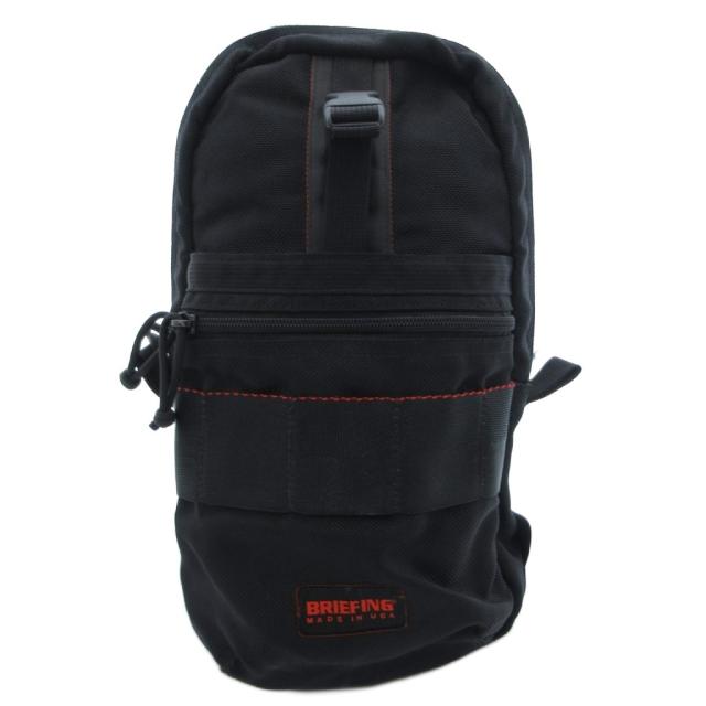 【中古】ブリーフィング BRIEFING MINI SLING BAG ボディバッグ ショルダー ナイロン ロゴ 黒 ブラック /FF メンズ