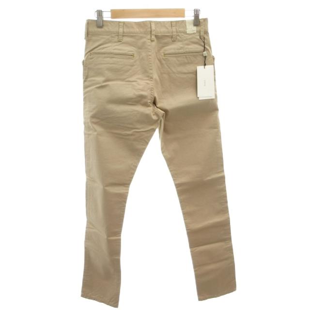 【中古】未使用品 ミスターハリウッド タグ付き エヌハリ チノパンツ パンツ ストレッチ スリム ベージュ_1