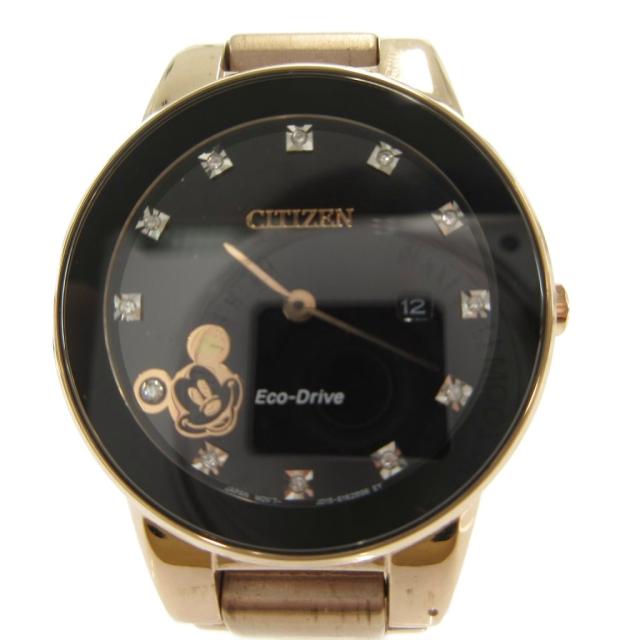 【中古】シチズン CITIZEN DISNEY MICKEY MOUSE 腕時計 ウォッチ アナログ デイト エコドライブ ソーラー ビジュー