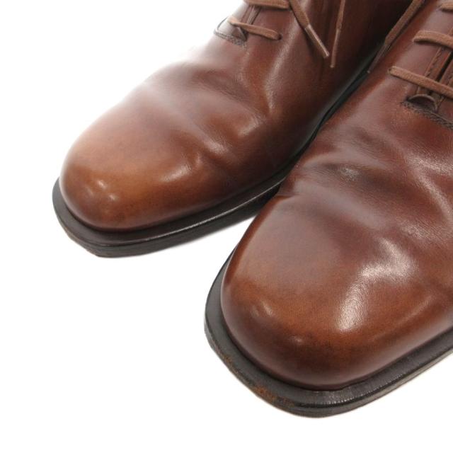 【中古】サルヴァトーレフェラガモ Salvatore Ferragamo 商行為シューズ 革靴 内鳥毛 スピード競技脹れ上がる なめし革 8.5 茶