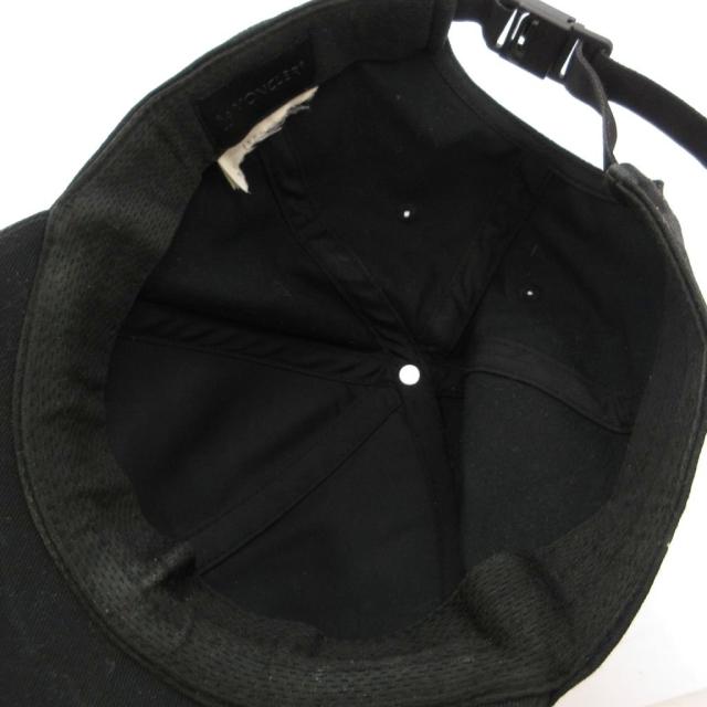 【中古】モンクレール MONCLER ベースボール キャップ 帽子 ロゴ プリント 黒 ブラック /FF メンズ_4