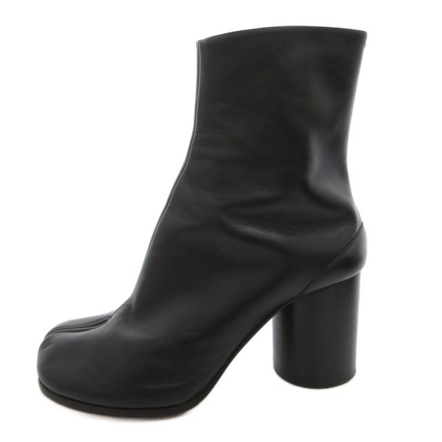 【中古】メゾンマルジェラ 22 Maison Margiela 22 足袋ブーツ 遊撃手 チャンキーヒール なめし革 36 黒 黒いこと
