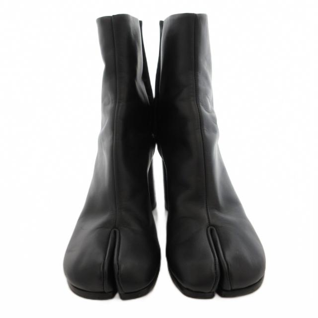 【中古】メゾンマルジェラ 22 Maison Margiela 22 足袋ブーツ 遊撃手 チャンキーヒール なめし革 36 黒 黒いこと