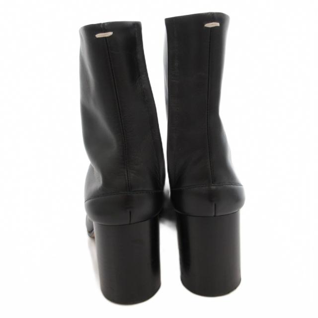 【中古】メゾンマルジェラ 22 Maison Margiela 22 足袋ブーツ 遊撃手 チャンキーヒール なめし革 36 黒 黒いこと
