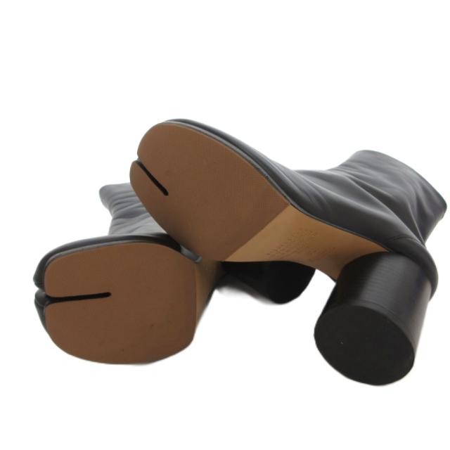 【中古】メゾンマルジェラ 22 Maison Margiela 22 足袋ブーツ 遊撃手 チャンキーヒール なめし革 36 黒 黒いこと