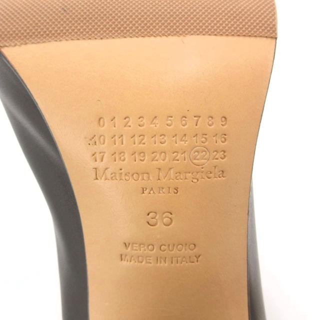 【中古】メゾンマルジェラ 22 Maison Margiela 22 足袋ブーツ 遊撃手 チャンキーヒール なめし革 36 黒 黒いこと