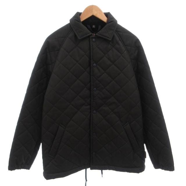 【中古】ラベンハム LAVENHAM RHC Ron Herman 別注 キルティングジャケット ショートコート 中綿 38 黒