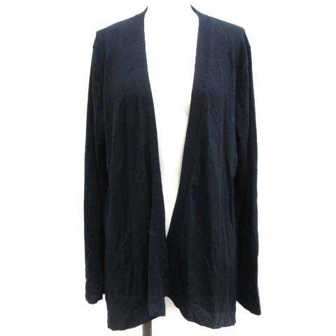 【中古】ダイアンフォンファステンバーグ DIANE von FURSTENBERG DF STUDIO S カーディガン ニット 紺 レディースの通販は