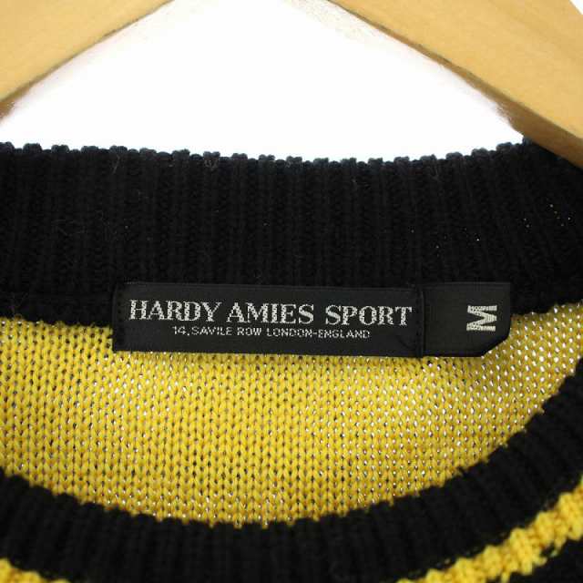 中古】ハーディエイミス HARDY AMIES SPORT ニット セーター 総柄 長袖