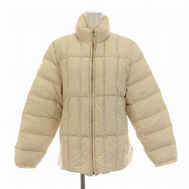 【中古】モンクレール MONCLER GRENOBLE グルノーブル ダウンジャケット ジップアップ アウター 38 M 白 アイボリー