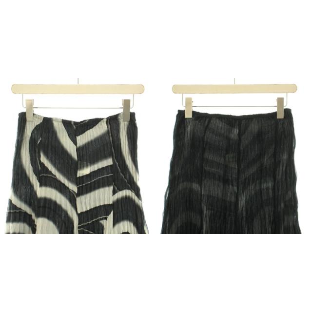 中古】ミーイッセイミヤケ リバーシブルスカート ひざ丈 プリーツ  