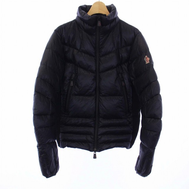 【中古】モンクレール MONCLER GRENOBLE CANMORE ダウンジャケット アウター ジップアップ スタンドカラー 0 S 黒