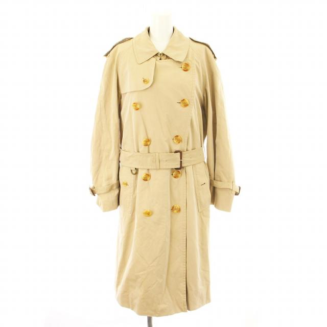 【中古】バーバリーズ Burberrys ヴィンテージ トレンチコート ノバチェック ベージュ /MM レディース