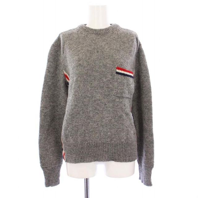 THOM BROWNE グレーニット THOM BROWNE グレー ニットカーディガン