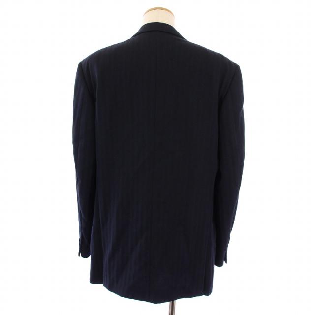 【中古】VERSACE CLASSIC V2 スーツ セットアップ 上下 テーラードジャケット パンツ 52 紺 メンズ_3