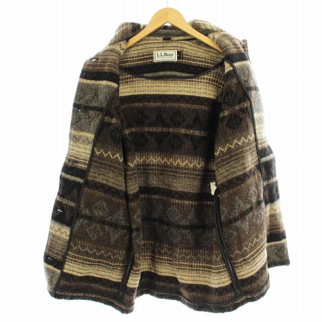 【中古】エルエルビーン L.L.BEAN 70s〜80s USA製 ウール ステンカラーコート M 茶 ブラウン /☆G レディース