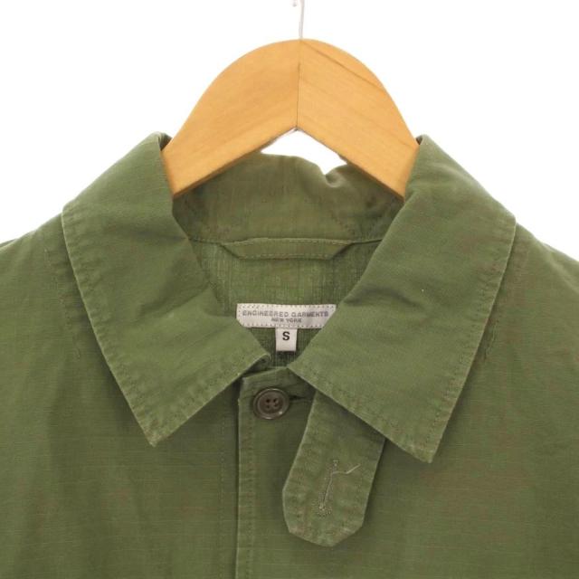 【中古】エンジニアードガーメンツ エクスプローラーシャツジャケット ミリタリー アウター ショート丈 S カーキ 中古】エンジニアードガーメンツ エクスプローラーシャツジャケット