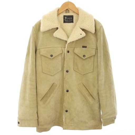 【中古】ラングラー アメリカンラグシー ランチコート ジャケット スエード アウター L ベージュ S9124 メンズ