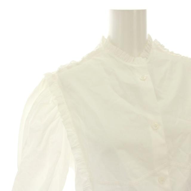 【中古】ラドロー エレノア Elenor フリルシャツブラウス シャツ 長袖 1 白 22-LD22A-BR005-012-003 レディース_4