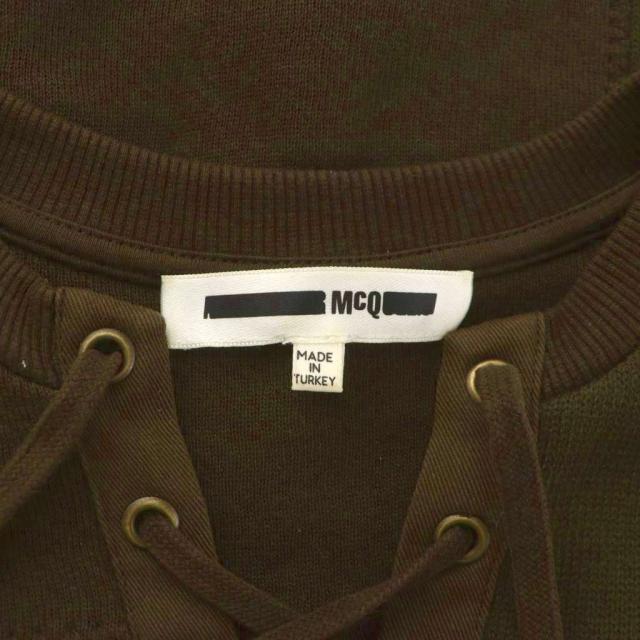 【中古】マックキュー McQ ワンピース 長袖 ロング XS 茶 ブラウン レースアップ /RR レディース