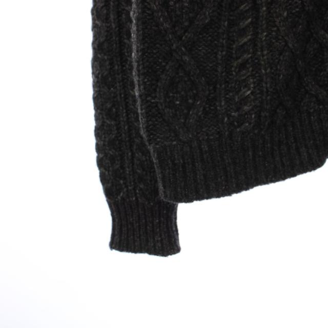 【中古】ディオールオム Dior HOMME ウール ドライバーズ ニットカーディガン 長袖 ジップアップ M グレー_4
