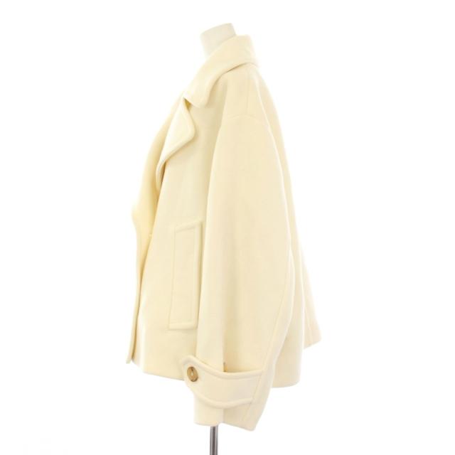 【中古】クロエ CHLOE 24AW ピーコート Pコート ショート丈 34 白 CH24WMA9607211234 /KH レディース