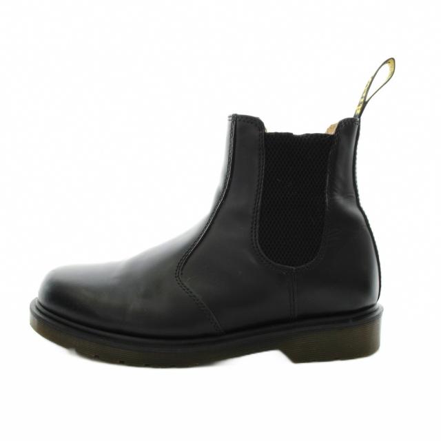 【中古】ドクターマーチン DR.MARTENS チェルシーブーツ サイドゴアブーツ ショートブーツ UK7 黒 ブラック