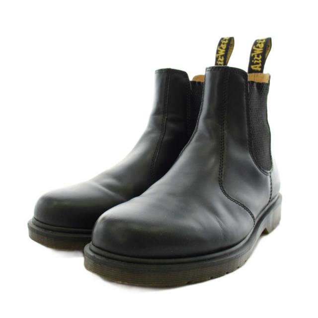 【中古】ドクターマーチン DR.MARTENS チェルシーブーツ サイドゴアブーツ ショートブーツ UK7 黒 ブラック