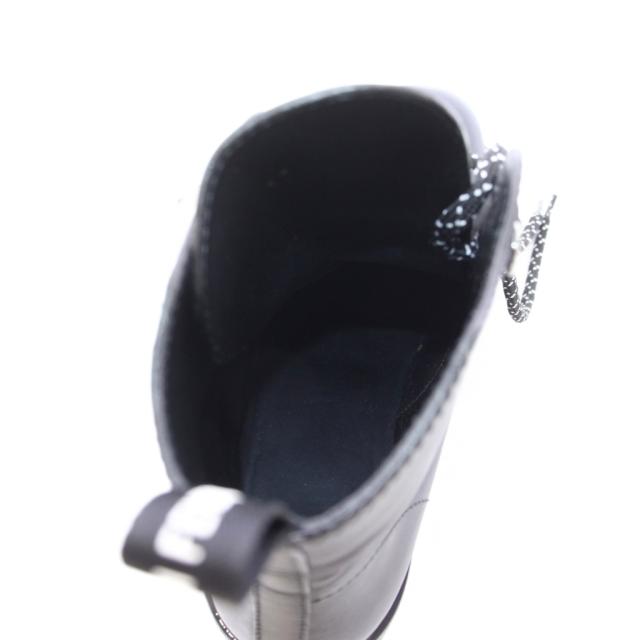 【中古】フェンディ FENDI ROMA ショートブーツ レザー レースアップ 37 黒 ブラック /TK レディース_3