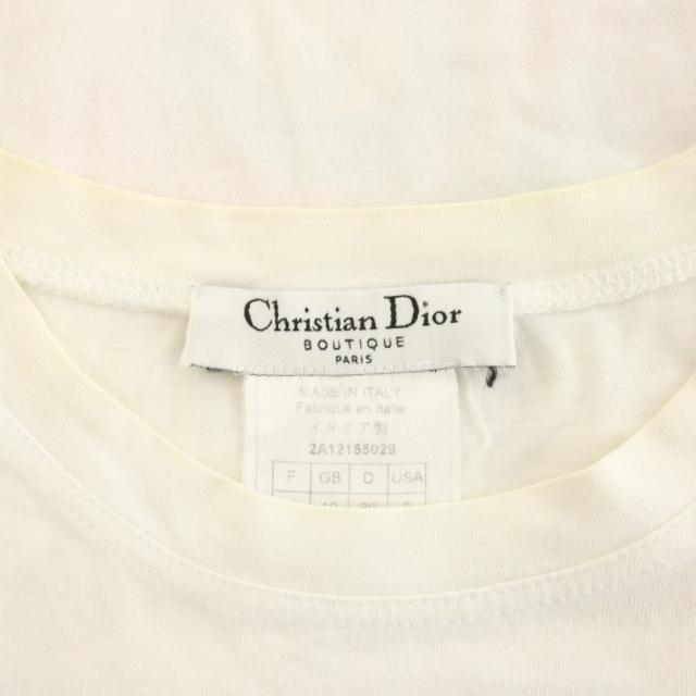 【中古】クリスチャンディオール ガリアーノ期 サマーホリデイ Tシャツ 半袖 F38 白 2A12155029 レディース