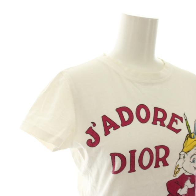 【中古】クリスチャンディオール ガリアーノ期 サマーホリデイ Tシャツ 半袖 F38 白 2A12155029 レディース