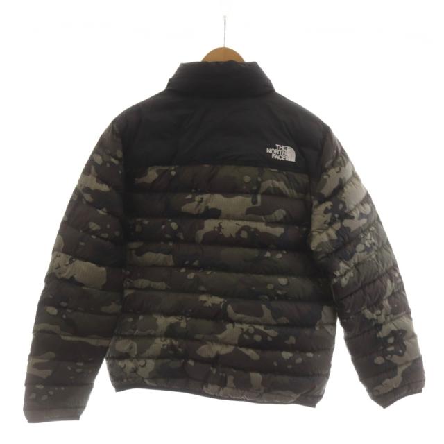 【中古】ザノースフェイス ホワイトレーベル M'S NUPTSE 2-WAY ダウンジャケット リバーシブル 上着 L/100 カーキ_1