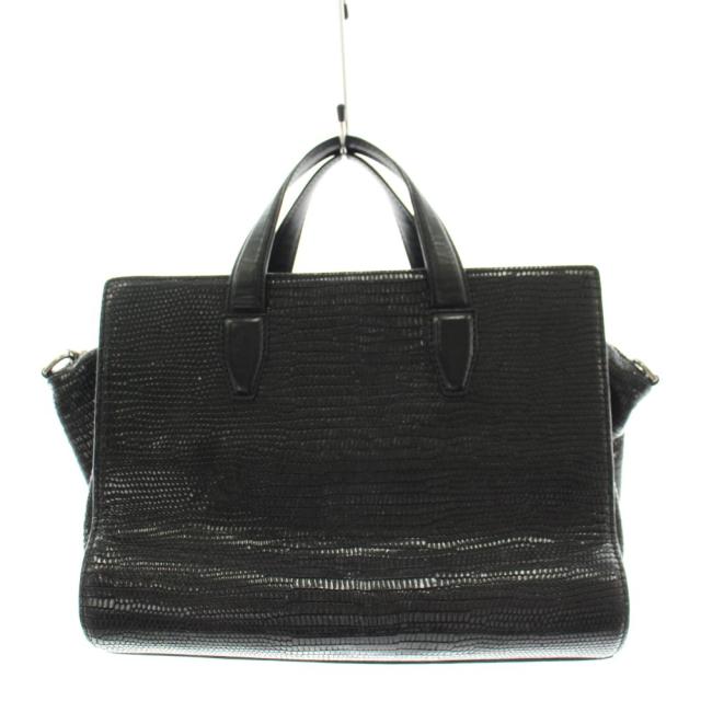 【中古】アレキサンダーワン ALEXANDER WANG ハンドバッグ レザー 型押し 黒 ブラック /AN42 レディース