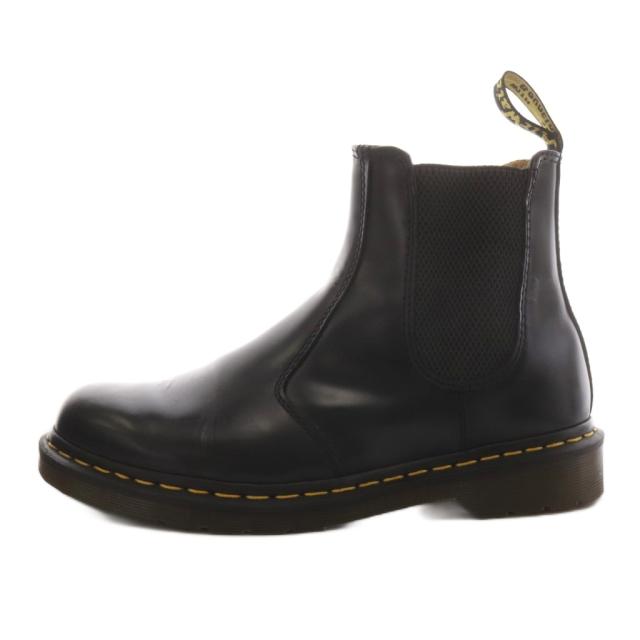 【中古】ドクターマーチン DR.MARTENS チェルシーブーツ サイドゴアブーツ ショートブーツ UK8 黒 ブラック