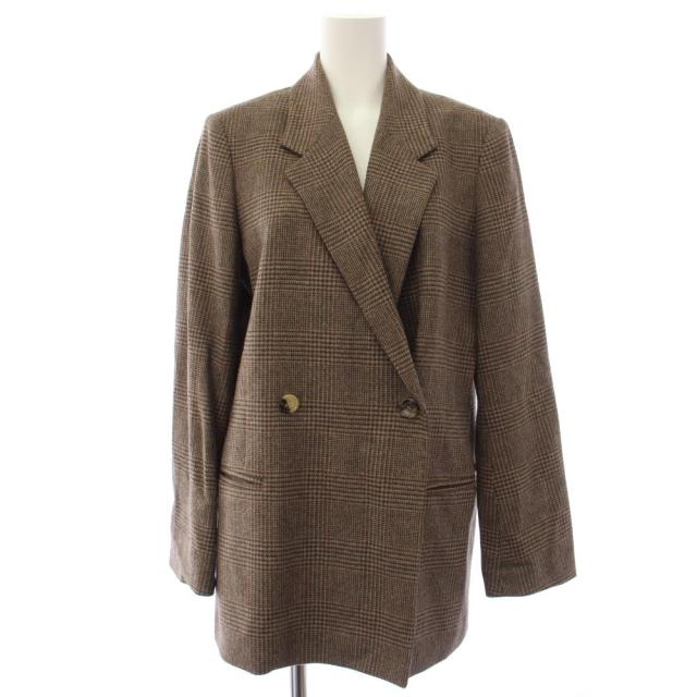 【中古】ドゥーズィエムクラス エブリデイアイライク Oversized Jacket テーラードジャケット 茶 レディース