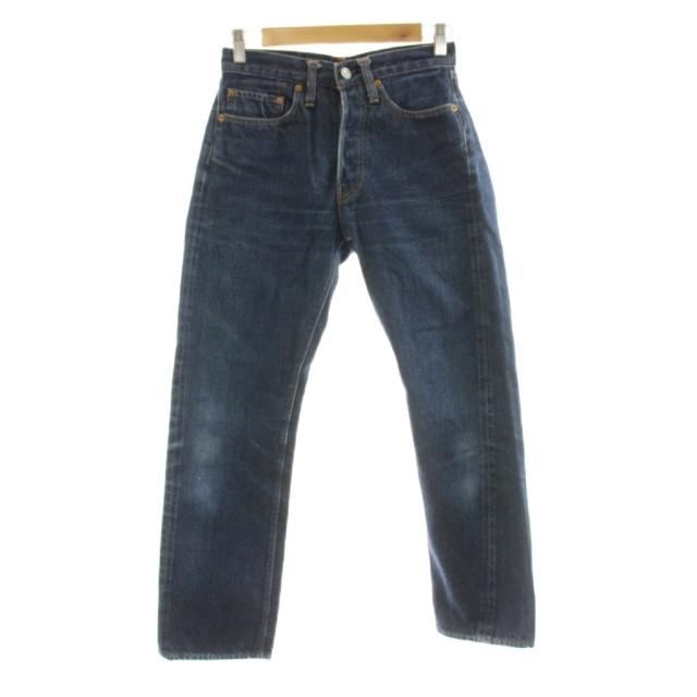 【中古】リゾルト RESOLUTE 710 ワンウォッシュデニムパンツ ジーンズ ボタンフライ 28 インディゴブルー /KU メンズ