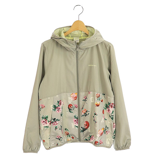 中古 アディダスネオ Adidas Neo パーカー ジップアップ 花柄 M グレー Hk レディースの通販はau Pay マーケット ブランド古着のベクトル
