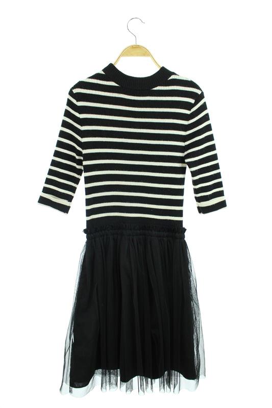 中古 レイビームス Ray Beams ワンピース ニット チュール ひざ丈 七分袖 ボーダー 黒 Kn レディースの通販はau Pay マーケット ブランド古着のベクトル