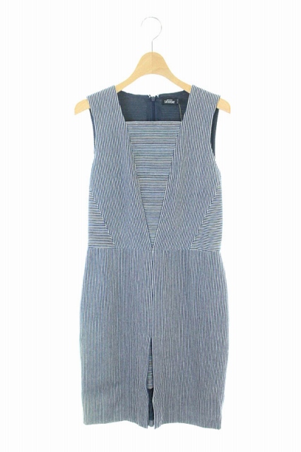 中古 ケイトスペード Kate Spade Saturday ワンピース ノースリーブ ボーダー ひざ丈 2 紺 白 Ao レディースの通販はau Pay マーケット ブランド古着のベクトル