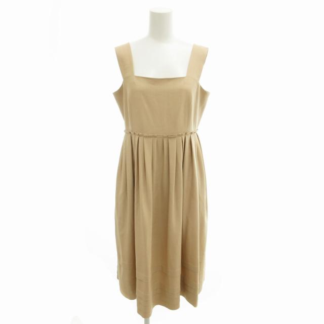 【中古】フォクシーニューヨーク FOXEY NEW YORK ワンピース ドレス ジョセフィーヌ ギャザー ロング 40 L ピンクの通販は 10,764円