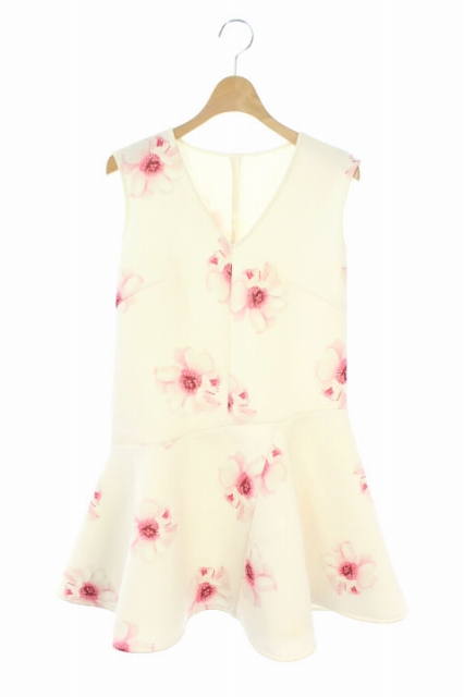 中古 チェスティ Chesty ワンピース ミニ 花柄 ノースリーブ 0 白 Hk レディースの通販はau Pay マーケット ブランド古着のベクトル